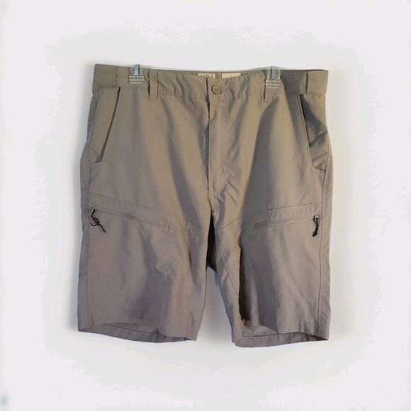 Redhead Men's Cargo Khaki Tan Lightweight Shorts Size 38 Recycled Polyester - Picture 1 of 4